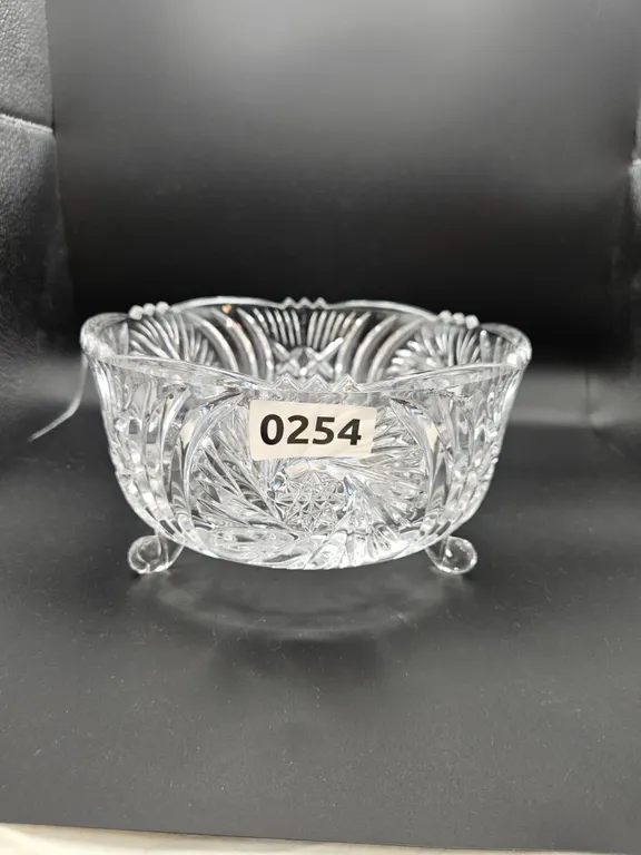 Footed Cut Crystal Bowl