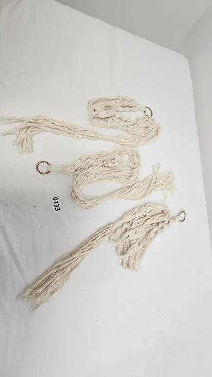 Lot of 3 Macrame Plant Hangers