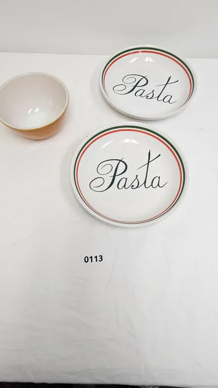 Cordon Bleu "Pasta" Bowls and Pyrex-style Mixing Bowl