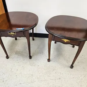 Pair of Traditional Wood End Tables