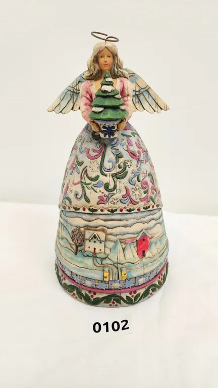 Jim Shore Heartwood Creek "Landscape Sleeps" Angel Figurine
