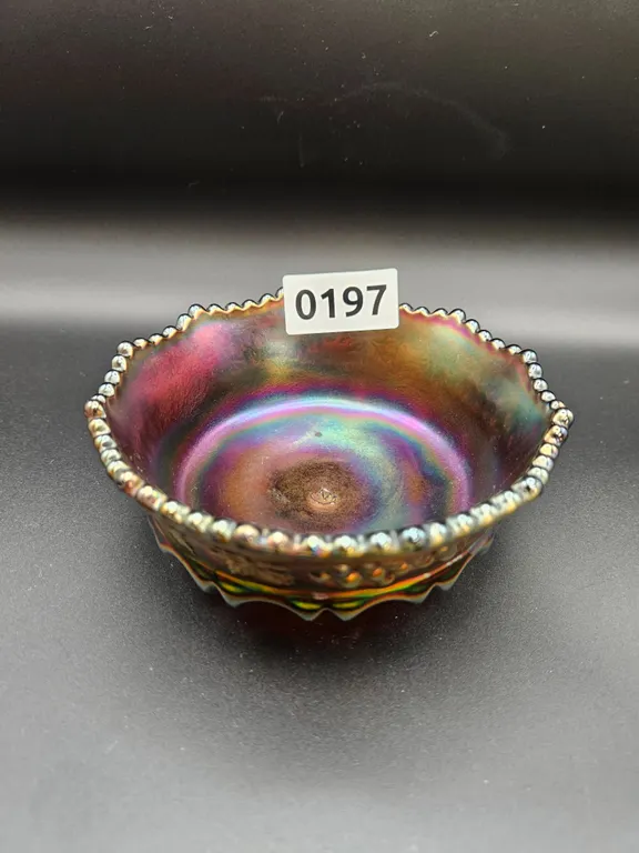 Iridescent Carnival Glass Bowl