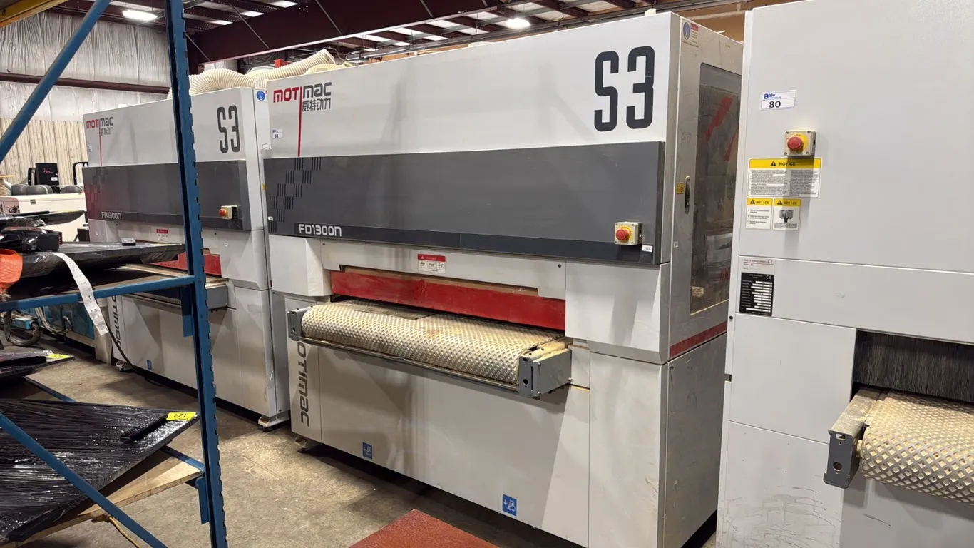 MOTIMAC FD1300N S3 SERIES 1300MM WORKING WIDTH INDUSTRIAL 3 PHASE 220V CURVED SURFACE SANDER