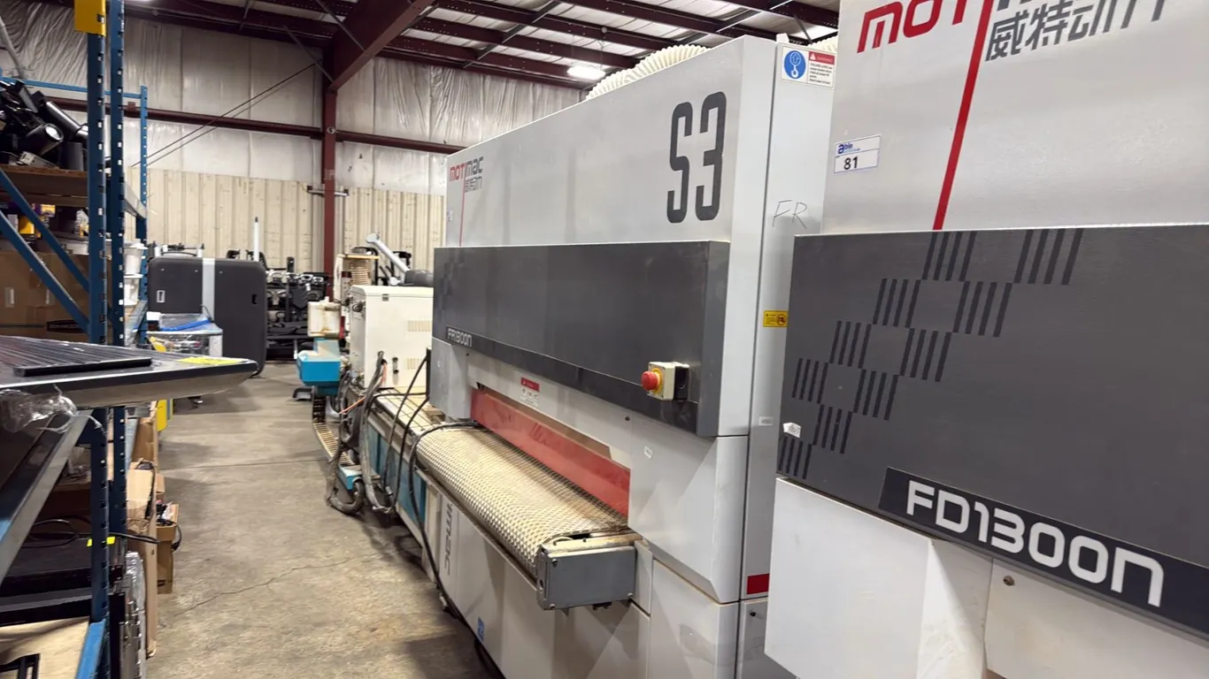 MOTIMAC FD1300N S3 SERIES 1300MM WORKING WIDTH INDUSTRIAL 3 PHASE 220V CURVED SURFACE SANDER