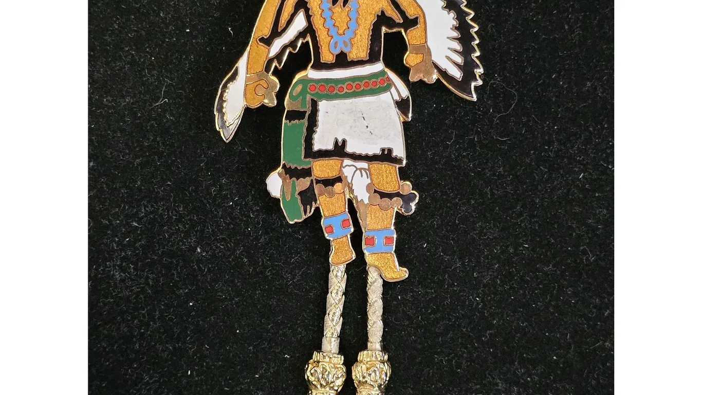 VINTAGE 1992 ENAMEL EL ZARIBAH SHRINER'S POTENATE BOLO TIE