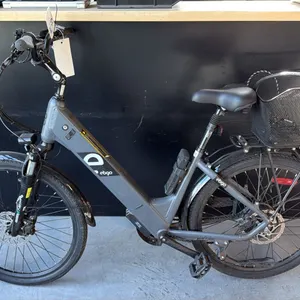 EBGO 7-SPEED FRONT SUSPENSION UTILITY E-BIKE DARK GREY CHASSIS COMMUTER BIKE - NO CHARGER/KEY