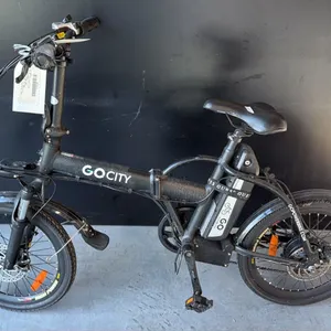 BLACK GOPOWERBIKE GOCITY 6061 ALUMINUM FOLDING COMPACT URBAN COMMUTER ELECTRIC BIKE