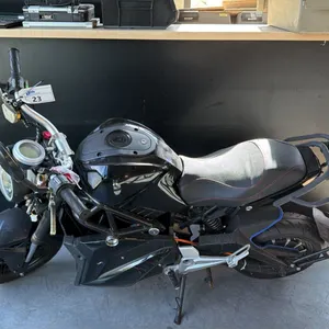 BLACK ARMADA COMMANDER SPORT-STYLE HEAVY-FRAME HIGH-OUTPUT ELECTRIC MOTORBIKE