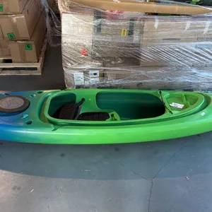 PERCEPTION FLASH 9.5 SIT-INSIDE RECREATIONAL FISHING KAYAK EARTH COLORWAY MOLDED ROD HOLDERS