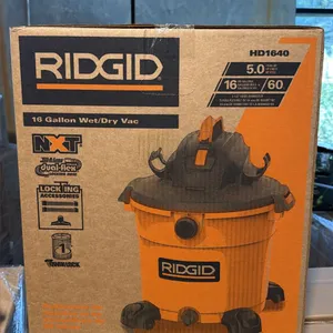 RIDGID HD1640 5.0 PEAK HP 60-LITRE INDUSTRIAL WET DRY VACUUM UNIT BLACK ORANGE HOUSING * IN BOX