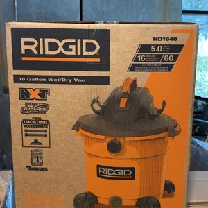 RIDGID HD1640 5.0 PEAK HP 60-LITRE INDUSTRIAL WET DRY VACUUM UNIT BLACK ORANGE HOUSING *IN BOX