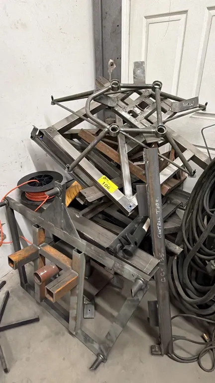 SECTION OF ASSORTED FABRICATED METAL PIECES