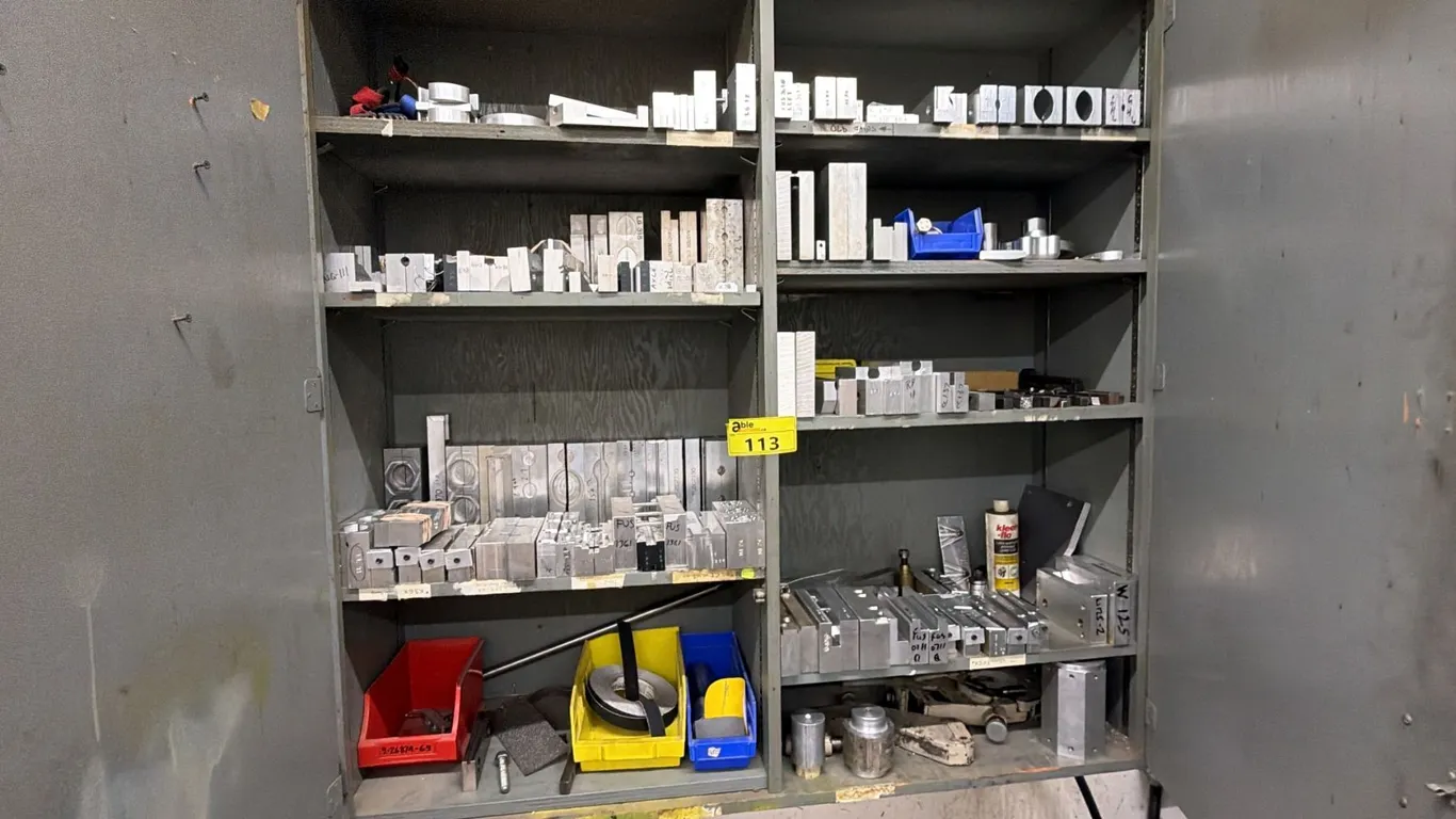 CONTENTS OF CABINET INCLUDING ALUMINUM DIES & MOLDS *MUST TAKE ALL*