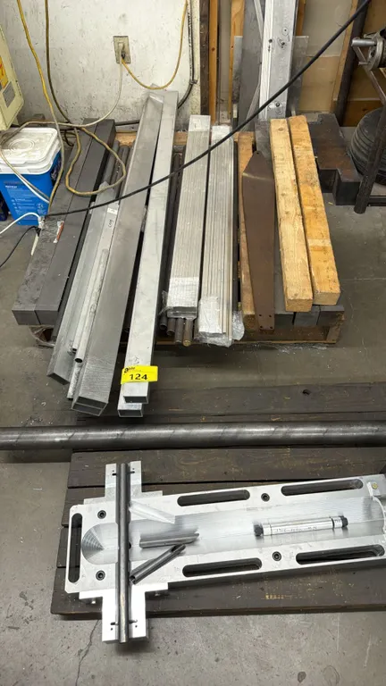 PALLET OF ASSORTED ALUMINUM & WOOD CONTENTS