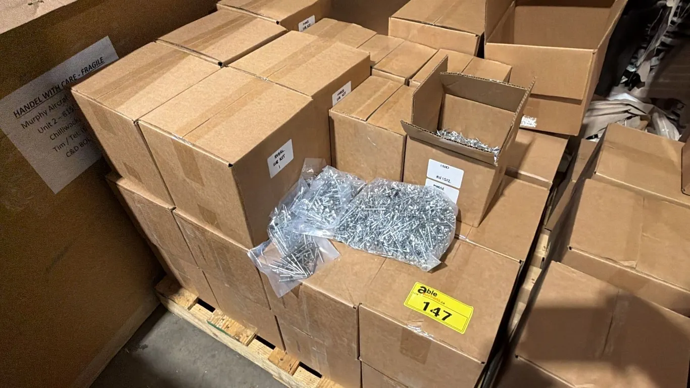 PALLET OF *NEW* ASSORTED RIVETS *MUST TAKE ALL ON PALLET*
