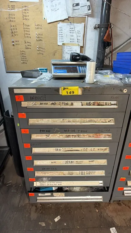 8-DRAWER METAL TOOLBOX WITH ASSORTED CONTENTS