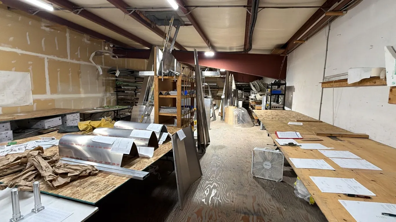 REMAINING CONTENTS OF ENTIRE UPSTAIRS ROOM INCLUDING; AIRPLANE PARTS, ALUMINUM PARTS, LADDER & MORE