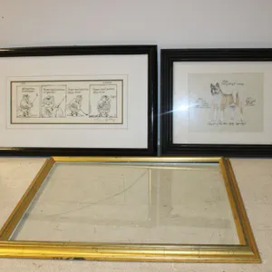 Cartoon, Dog Art & Mirror
