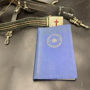 Masonic Marion Commandery Belt & Centennial Book