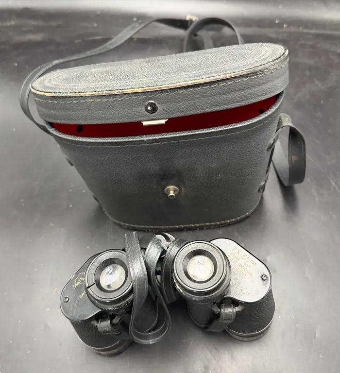 Vintage Sans & Streiffe 7x35 Binoculars with Case