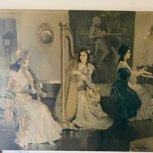 Frédéric Mizen Musical Parlor Scene Print