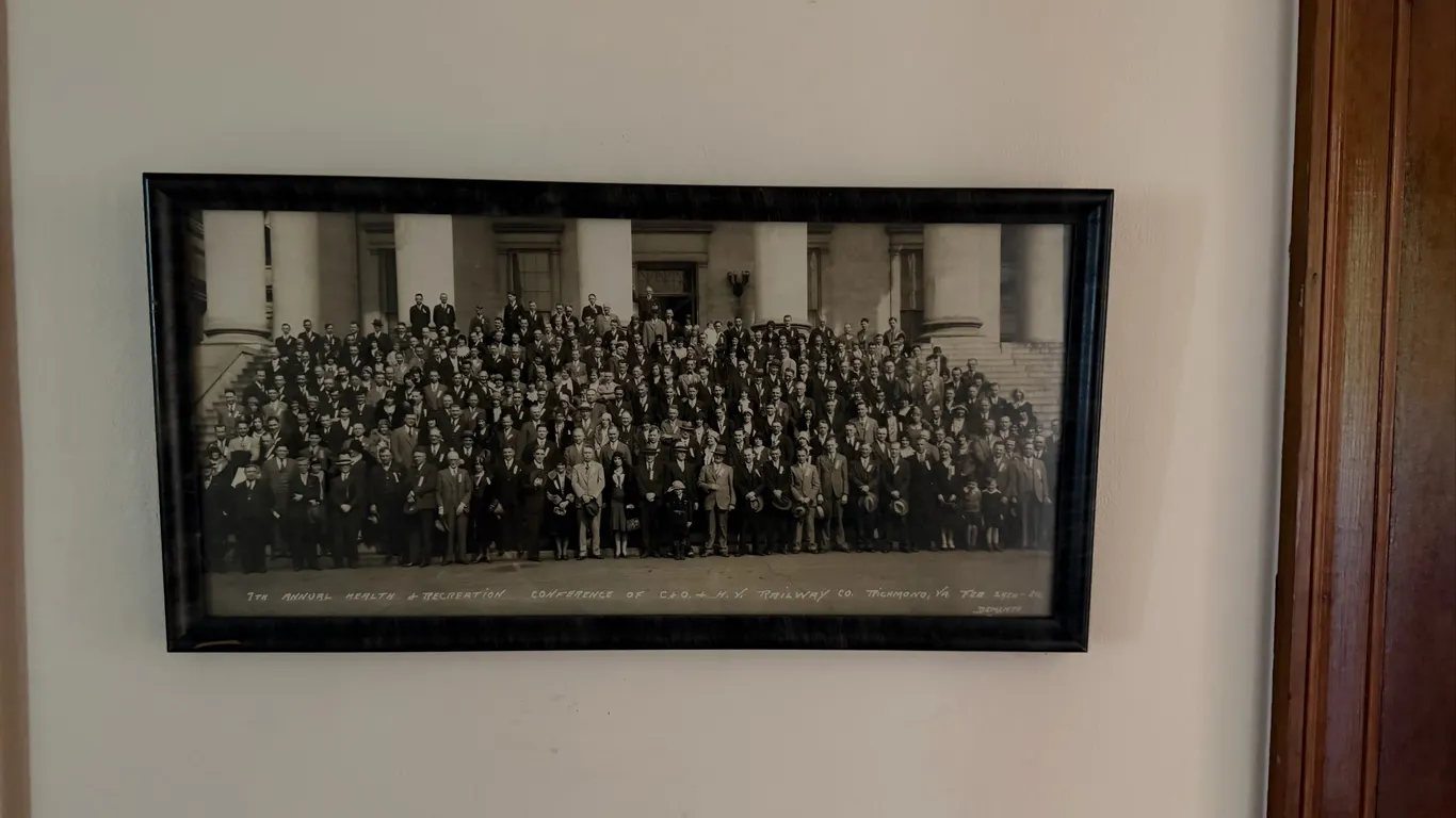 1930 C&O Railway Conference Framed Photograph