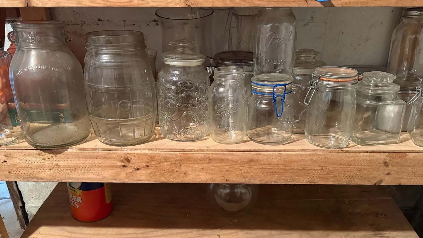 Glass Storage Jars & Canister Lot