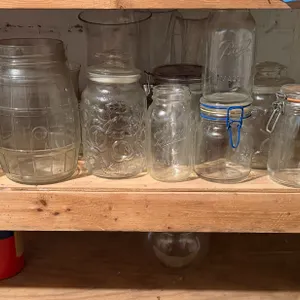 Glass Storage Jars & Canister Lot