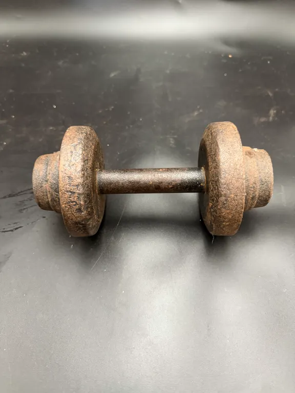 Vintage Cast Iron Dumbbell