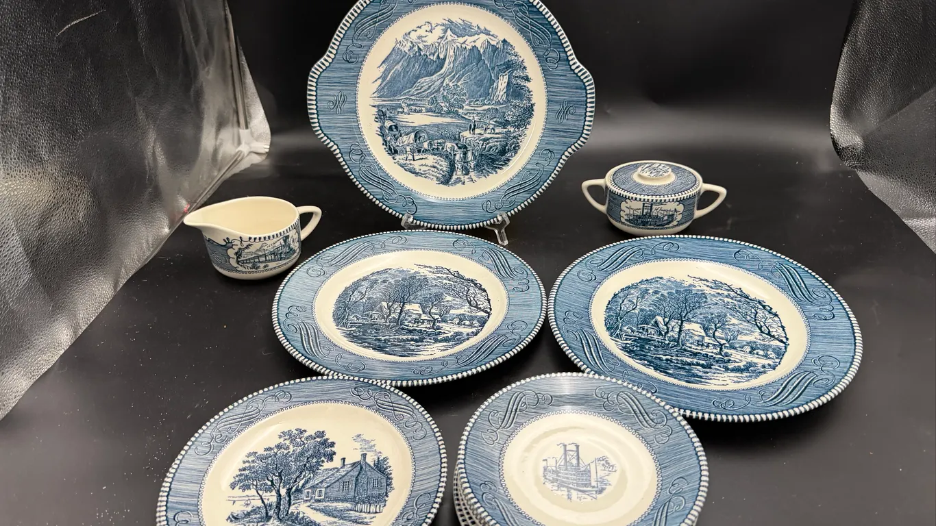 Currier & Ives Dinnerware Lot