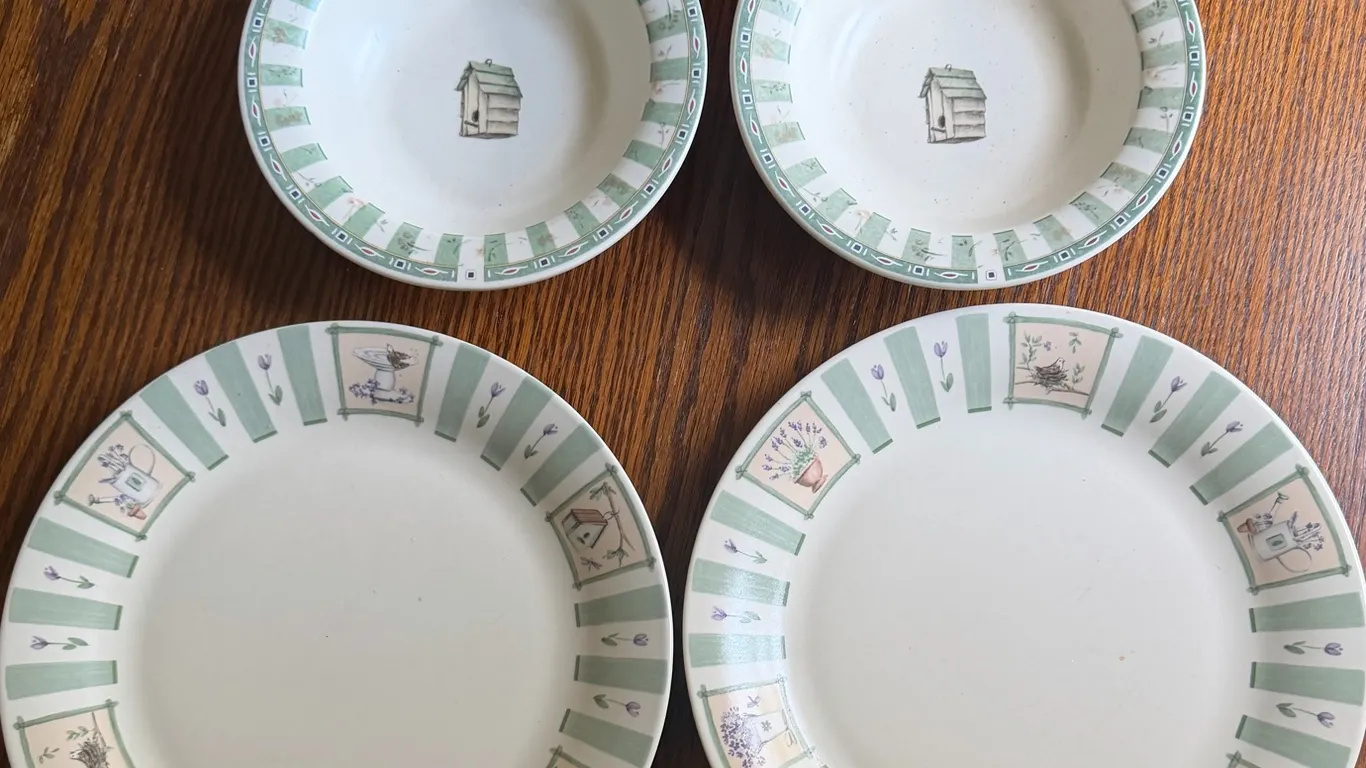 Pfaltzgraff Garden Plates & Bowls Lot