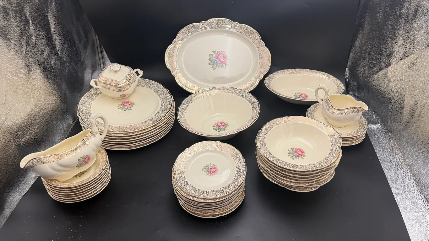 Taylor Smith Taylor Rose Dinnerware Lot