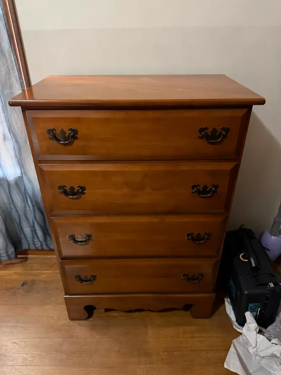 Four-Drawer Wood Chest