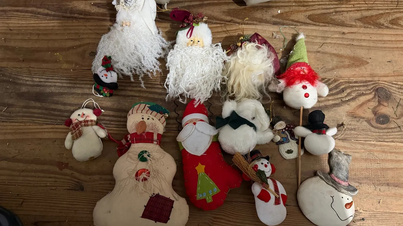 Snowman & Santa Christmas Décor Lot