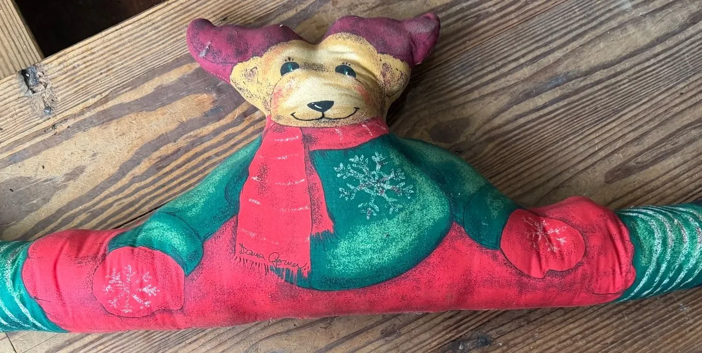Christmas Moose Draft Stopper Pillow