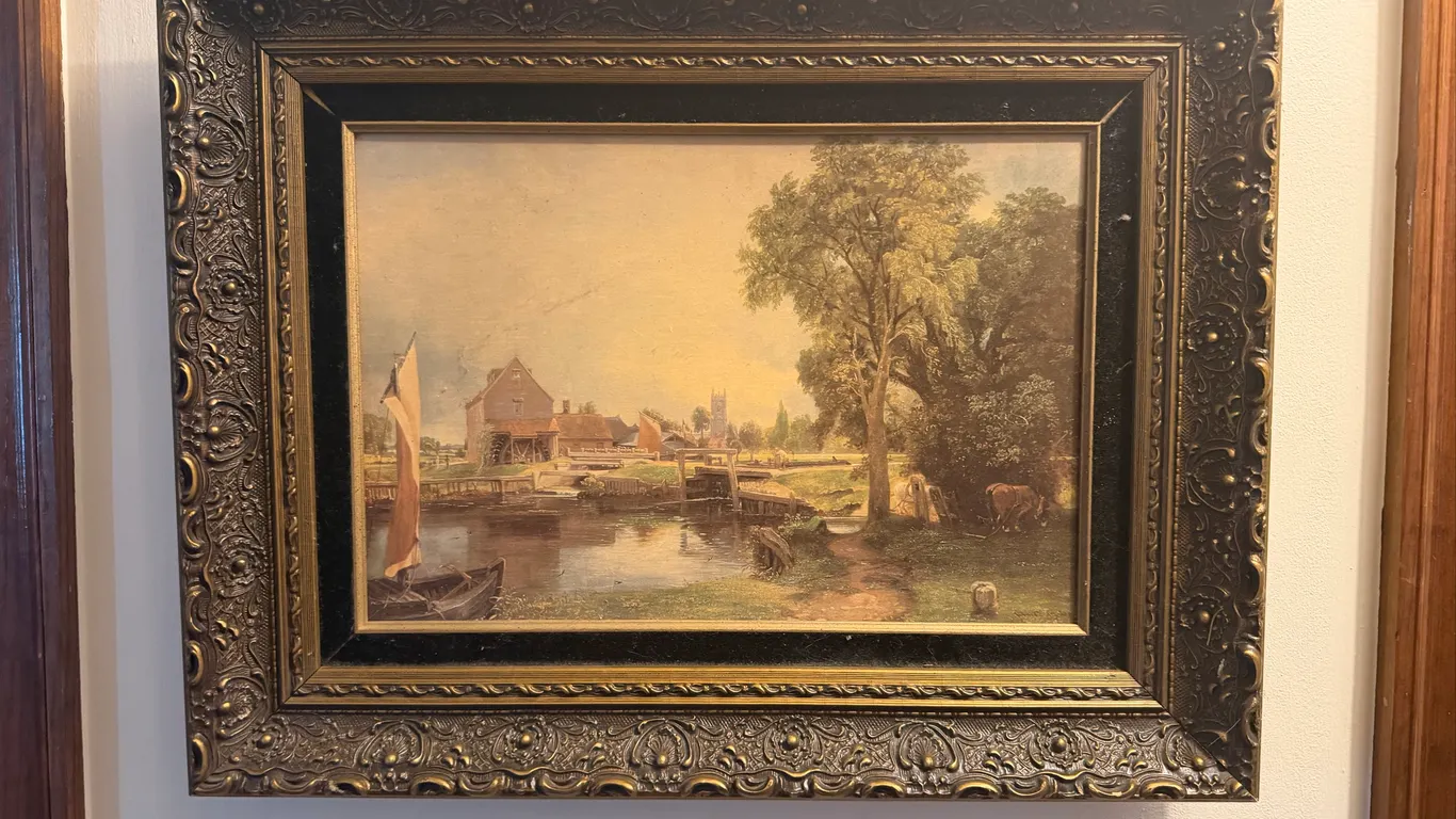 John Constable “Dedham Lock and Mill” Framed Art