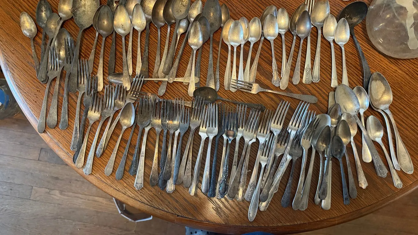 Vintage Silver-Plated Flatware & Serving Piece Lot