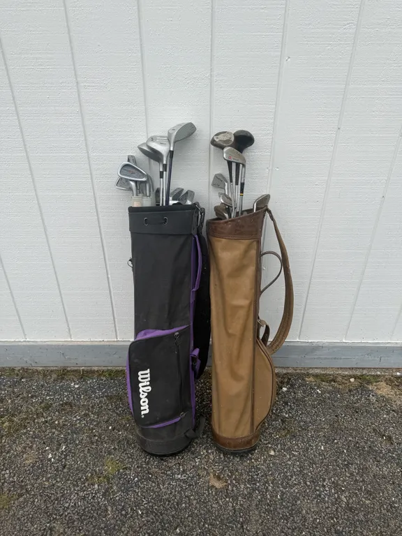 Golf Club Lot with Two Bags – Wilson & Vintage
