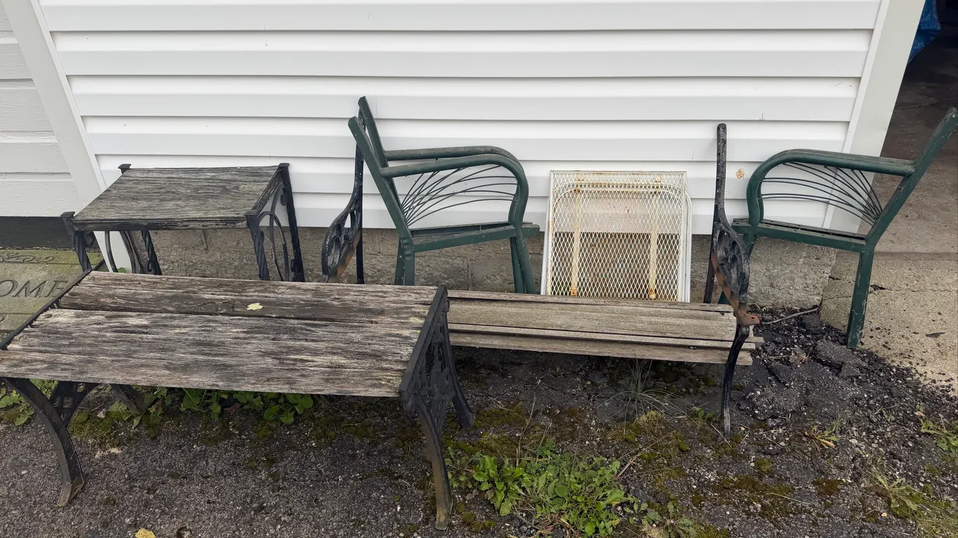 Outdoor Furniture & Bench Frame Lot