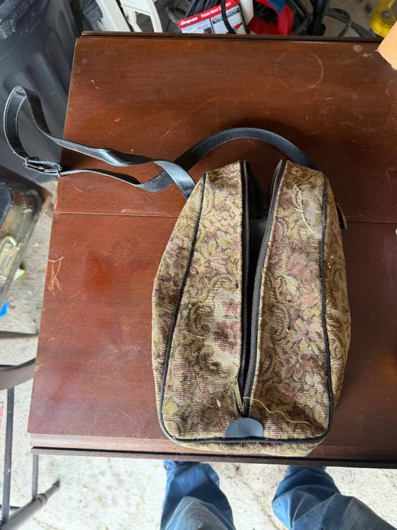 Vintage Floral Tapestry Shoulder Purse