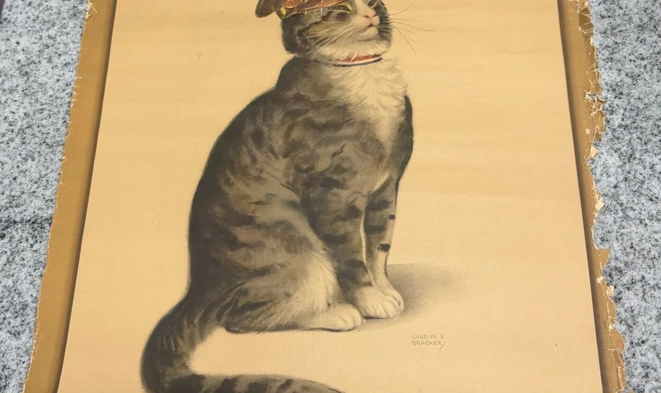 Vintage Chessie “Peake Joins the Service” Print