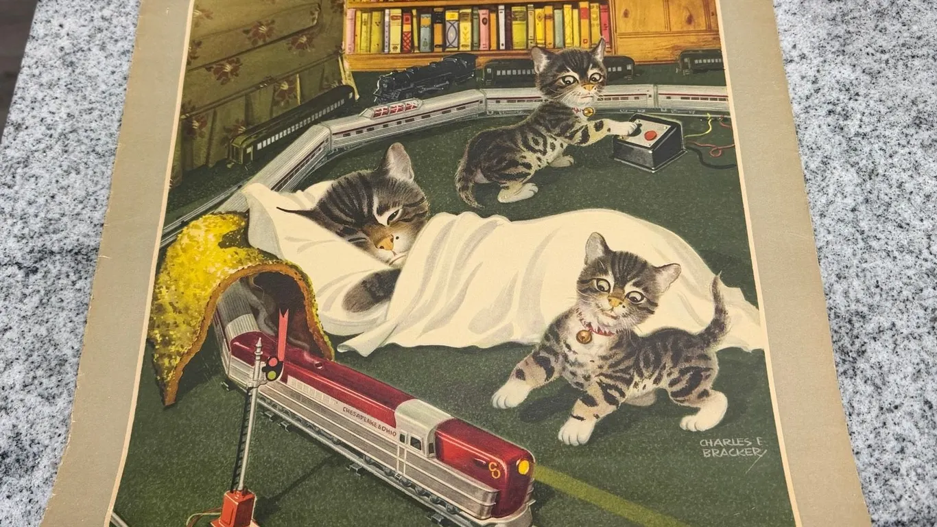 Vintage Chessie “A New Day—A New Train” Print