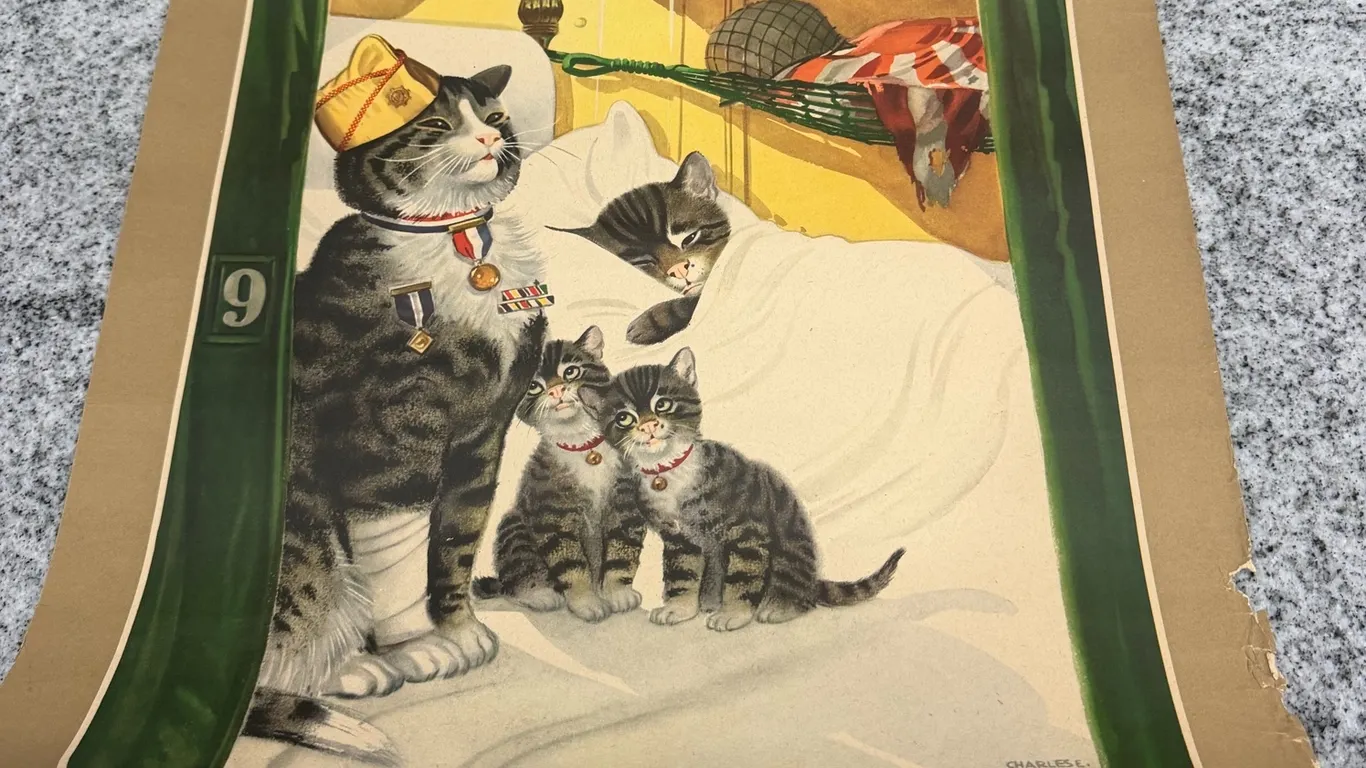 Vintage Chessie “Together Again” Railroad Print