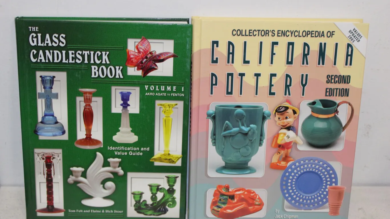 The Glass Candlesticks Book & California Pottery Book