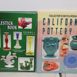 The Glass Candlesticks Book & California Pottery Book