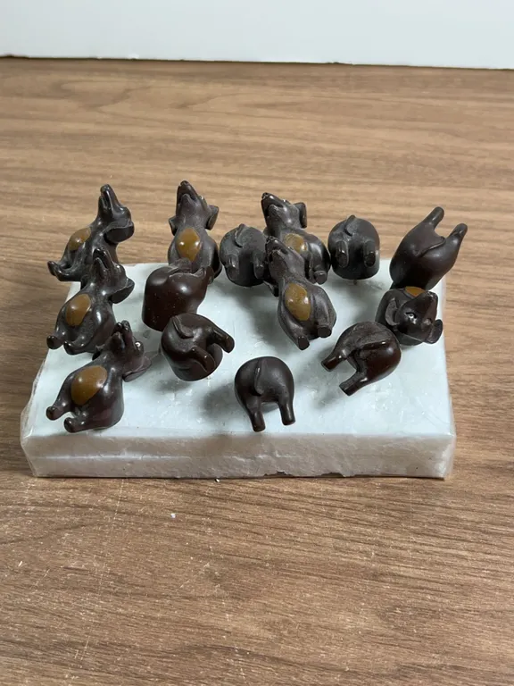 Carved Animal-Shaped Corn Holders