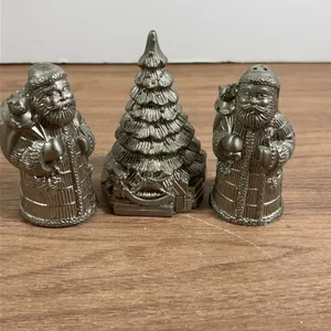 International Silver Santa and Tree Salt and Pepper Set