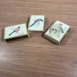 SEITA France Bird Illustration Matchbox Set of Three