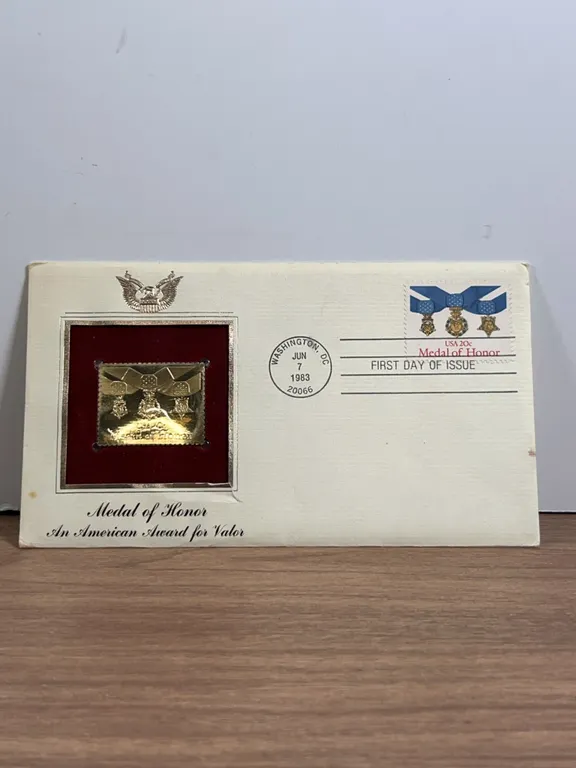 1983 Medal of Honor 20c First Day Cover with Medal Replica