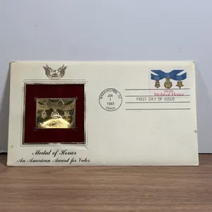 1983 Medal of Honor 20c First Day Cover with Medal Replica
